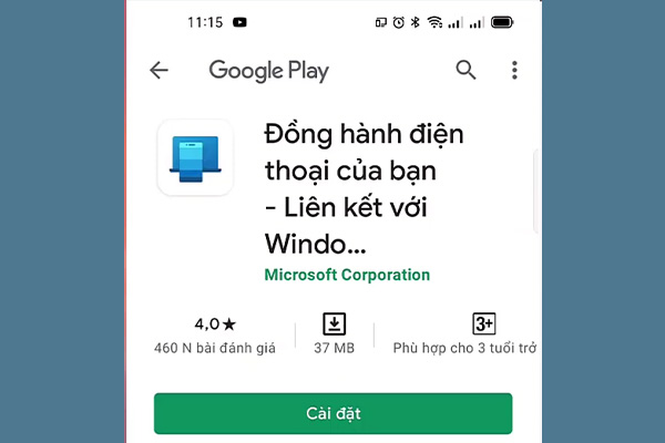 Bước 3.1 Cách Kết nối điện thoại với máy tính, laptop Windows 10, 11