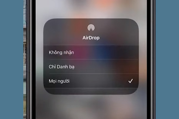 Kích hoạt Airdrop trên iPhone