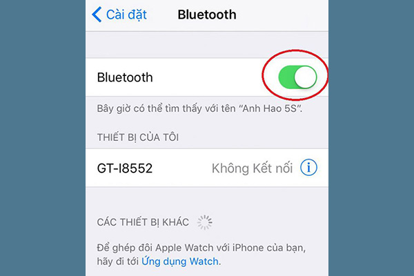 Bước 1 Cách Kết nối điện thoại iPhone với máy tính Windows qua bluetooth